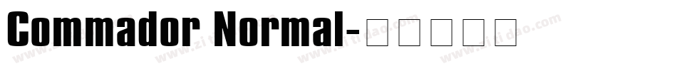 Commador Normal字体转换
